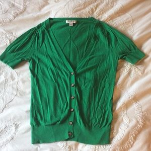 Sz S Banana Republic green cardigan